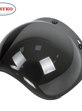 CASYKO咖士科头盔泡泡镜复古摩托车四分之三面罩半盔冬季防风镜片