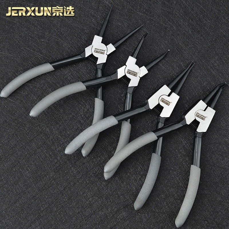 京选卡簧钳5寸7寸内外弯卡环C型扣环直头孔轴两用扩张小卡黄弹簧,五金/工具,挡圈/卡簧钳,淘宝优惠券,粉丝福利购,淘宝优惠卷