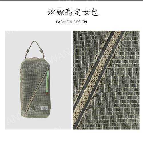 轻量化单肩斜挎背包IF804-卡其-斜开