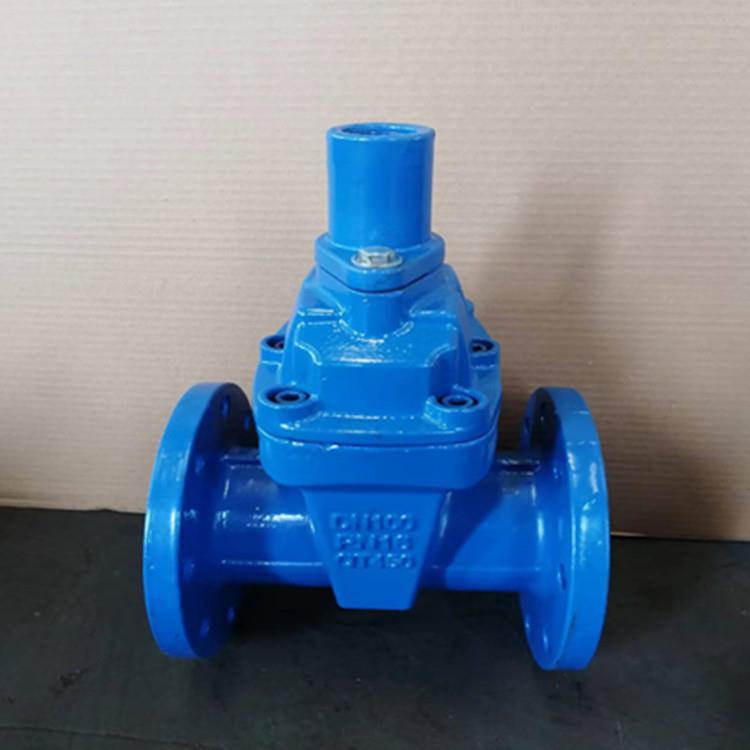 球墨铸铁材质国标法兰软密封锁闭闸阀JMZ45X大体给排水阀门可