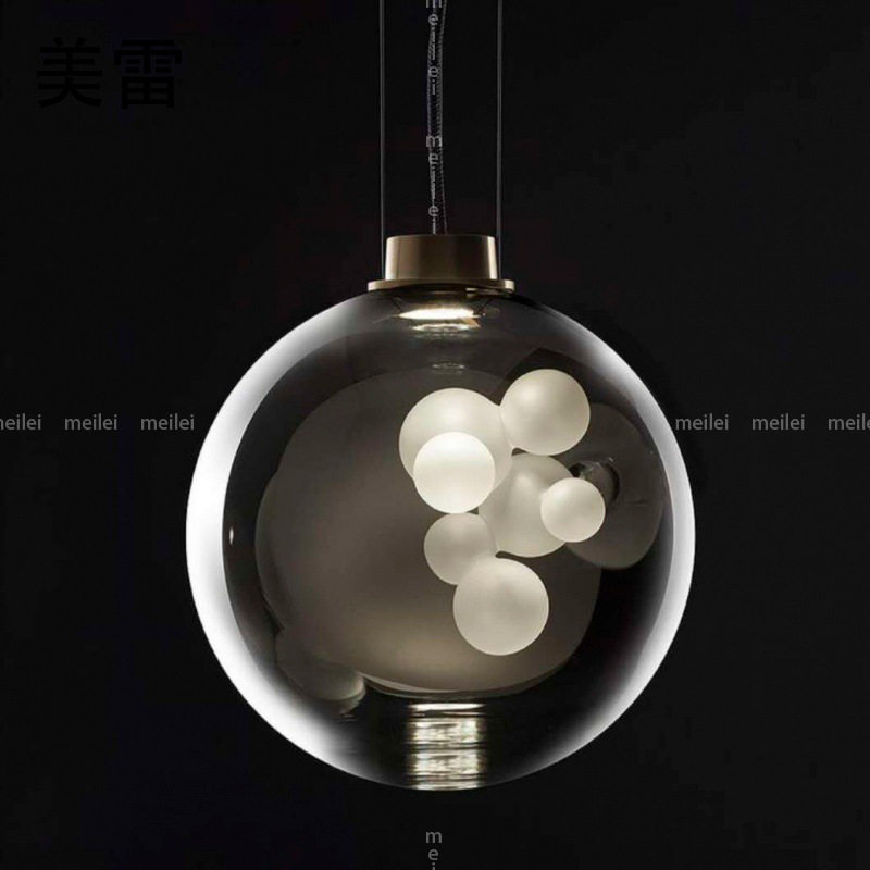 意式北欧创意玻璃餐厅吊灯