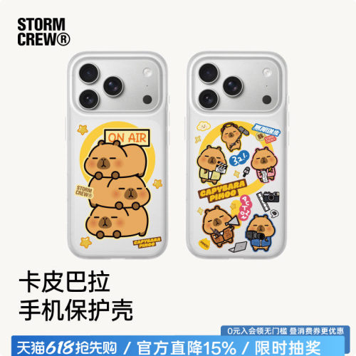 影视飓风×卡皮巴拉联名17手机壳Pan's  iPhone17Pro&ProMax私模IML叠层防摔苹果手机壳