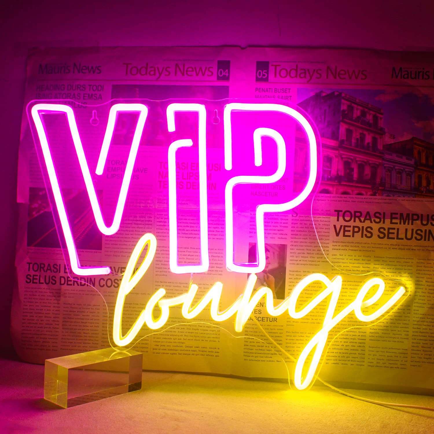 led霓虹灯VIP Lounge 霓虹灯VIP休息室招牌墙壁装饰