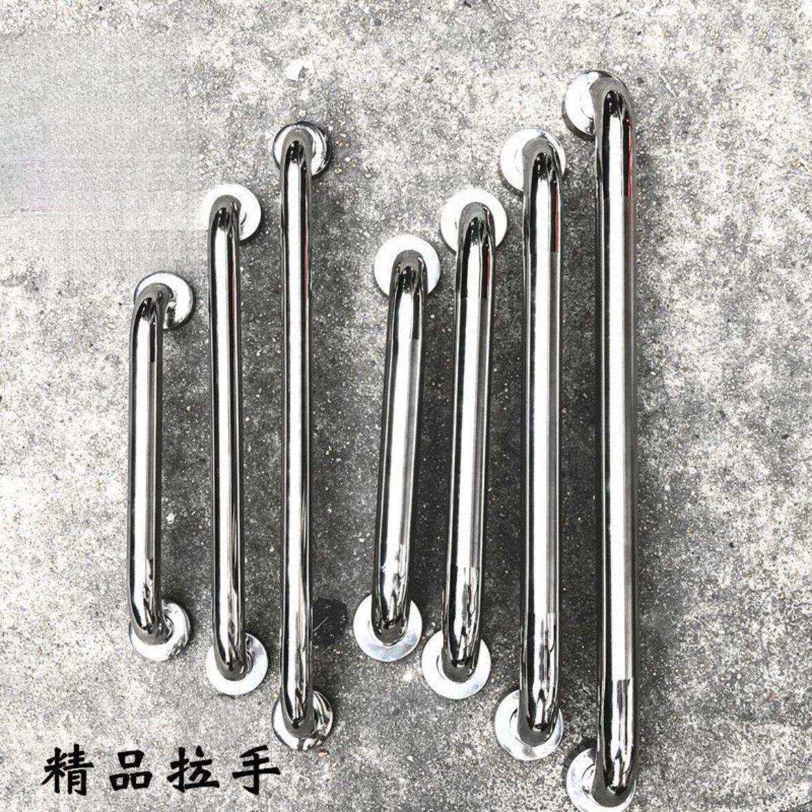 不锈钢门拉手304#明装大门把手弯头加厚焊脚防火门木门烧焊扶手