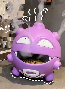 卡通瓦斯弹香薰炉桌n面小摆件玄关收纳蚊香架可爱胖嘟嘟卧室装饰