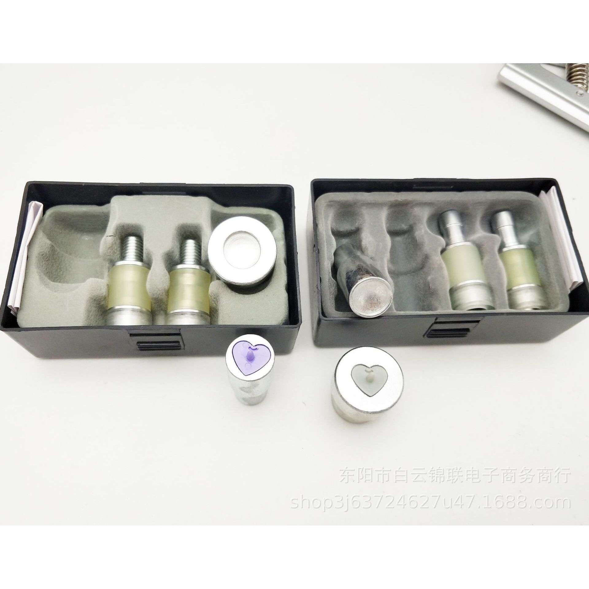 KAM华联盒装XT502心形桃心四合扣塑料四合扣手压机打电动钉扣模具
