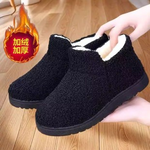 老北京布鞋女鞋棉鞋加绒保暖妈妈鞋防滑中老年棉靴软底雪地靴