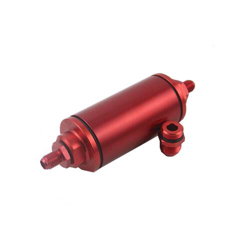 跨境汽车改装58MM过滤器燃油滤清器 AN6/AN8/AN10接口汽油滤清器