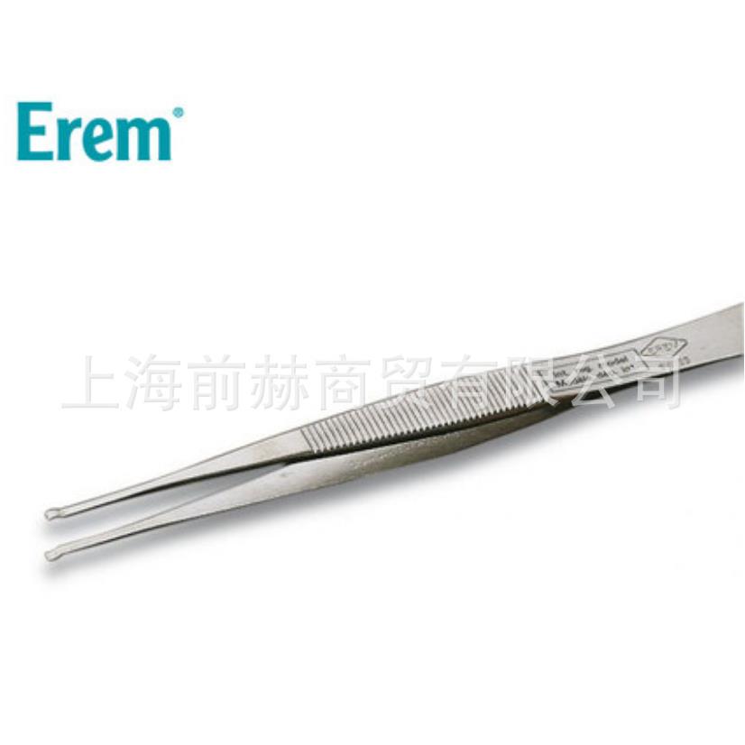 瑞士Erem SMD镊子150SAMF圆形尖头120mm不锈钢防锈耐酸镊子