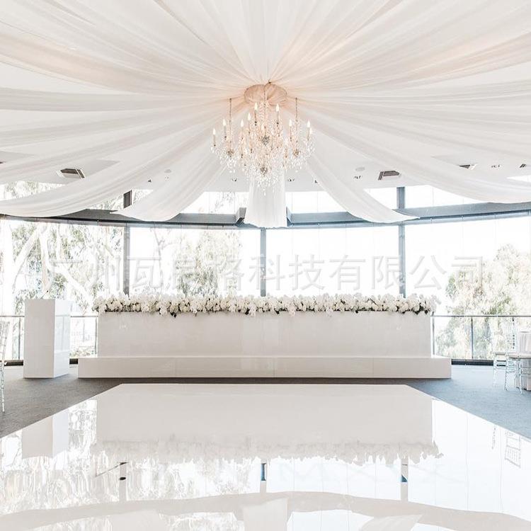 广州工厂派对活动纯白跳舞板wedding dance floor婚庆家具配套