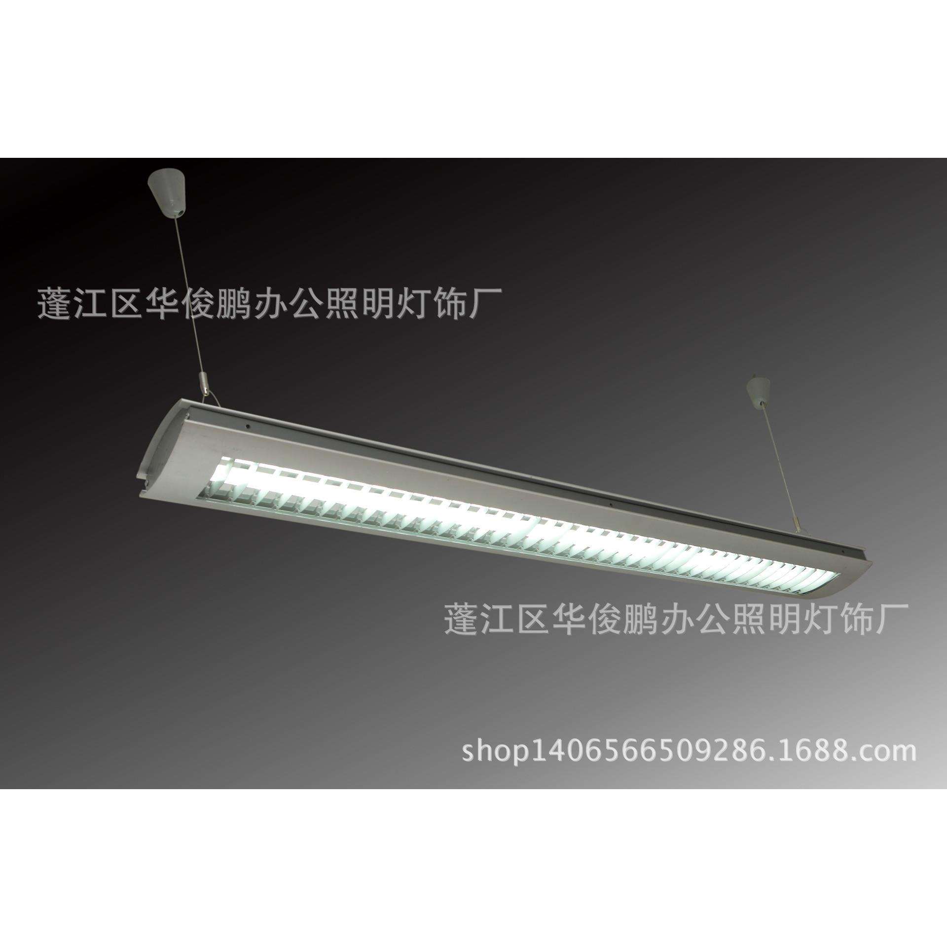 长条吊线办公灯 照明铝材吊线灯具现代办简约公照明灯白炽灯图片