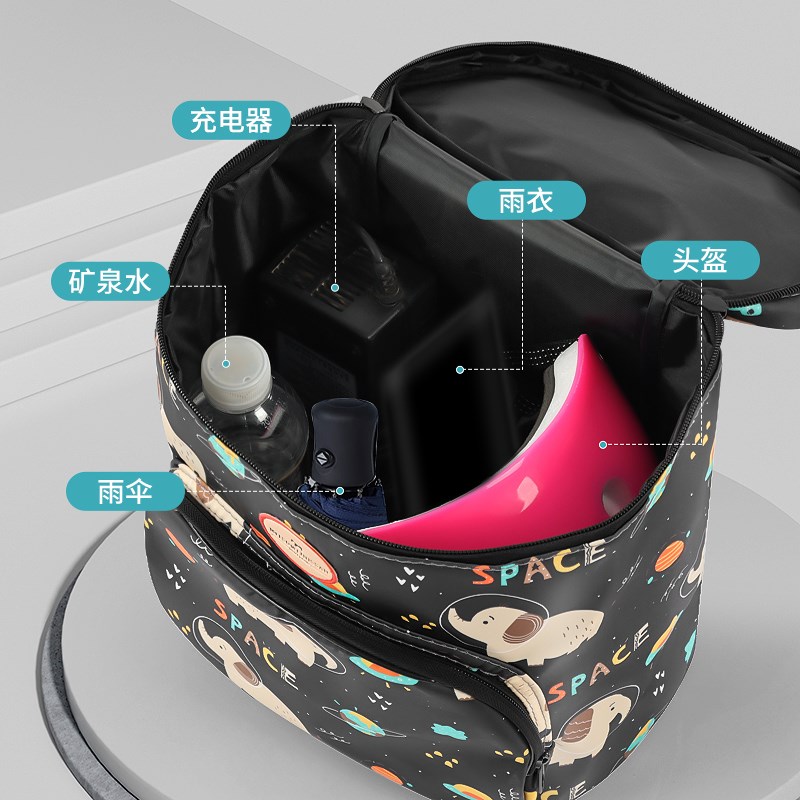 电动车挂物包防水头盔收纳挂包电瓶车大容量前置物兜挂袋置物神器