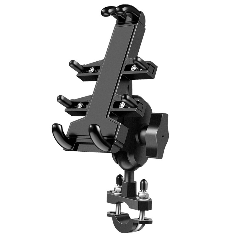 铝合金摩托车手机导航支架电动车机车车载骑行手机支架防震全金属
