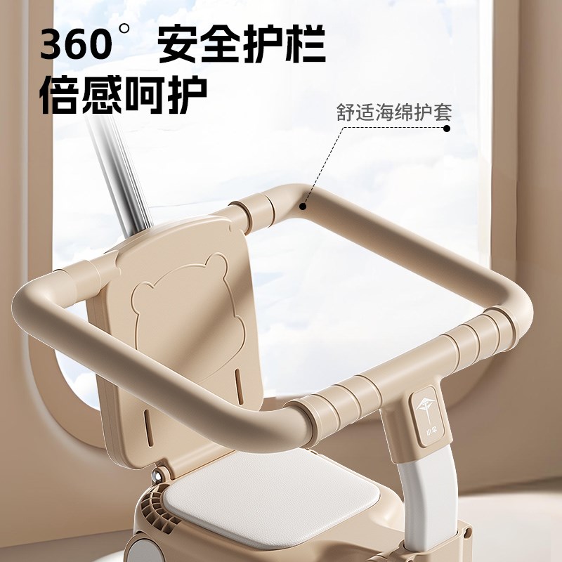 电动车儿童座椅前置电瓶车宝宝遛娃坐椅可折叠多功能婴儿安全凳子