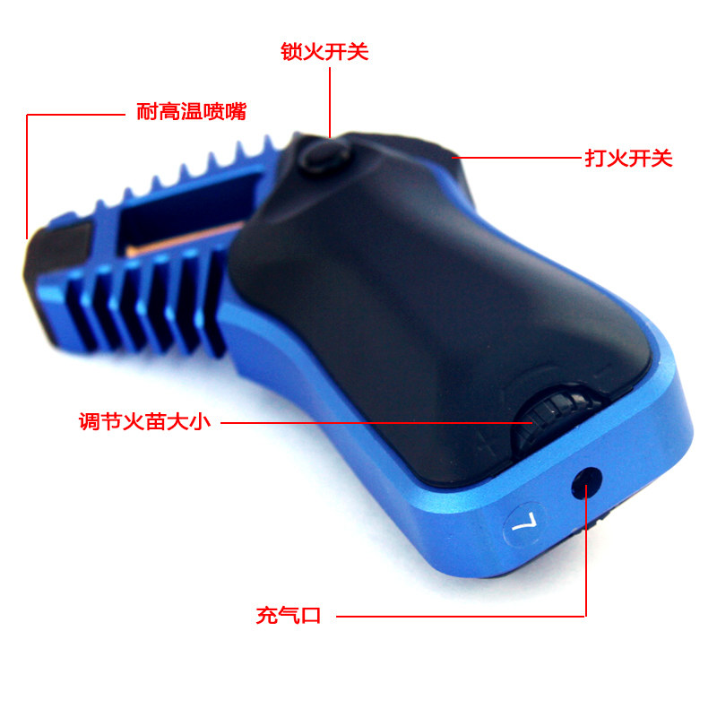便携式充气焊枪直冲打火机防风高温喷枪户外点火器烧烤雪茄点香