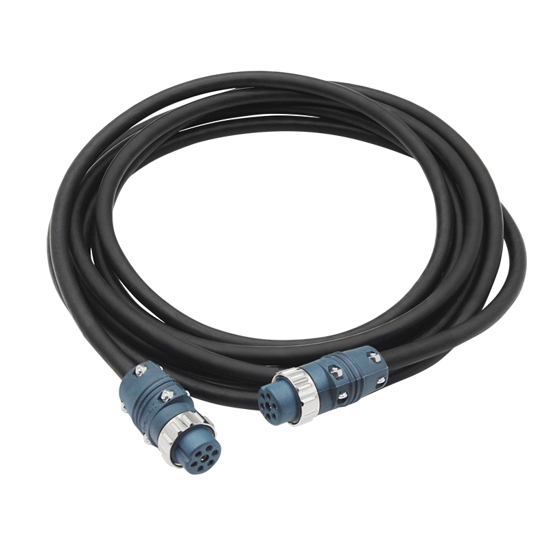 气保焊机送丝机配件6芯7芯连接器9芯二保焊送丝机控制线电缆