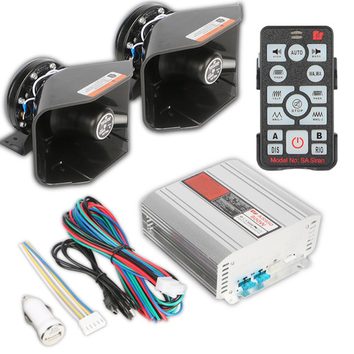 汽车警报器车载宣传高清喇叭无线喊话器200W400W600W扬声器12V24V