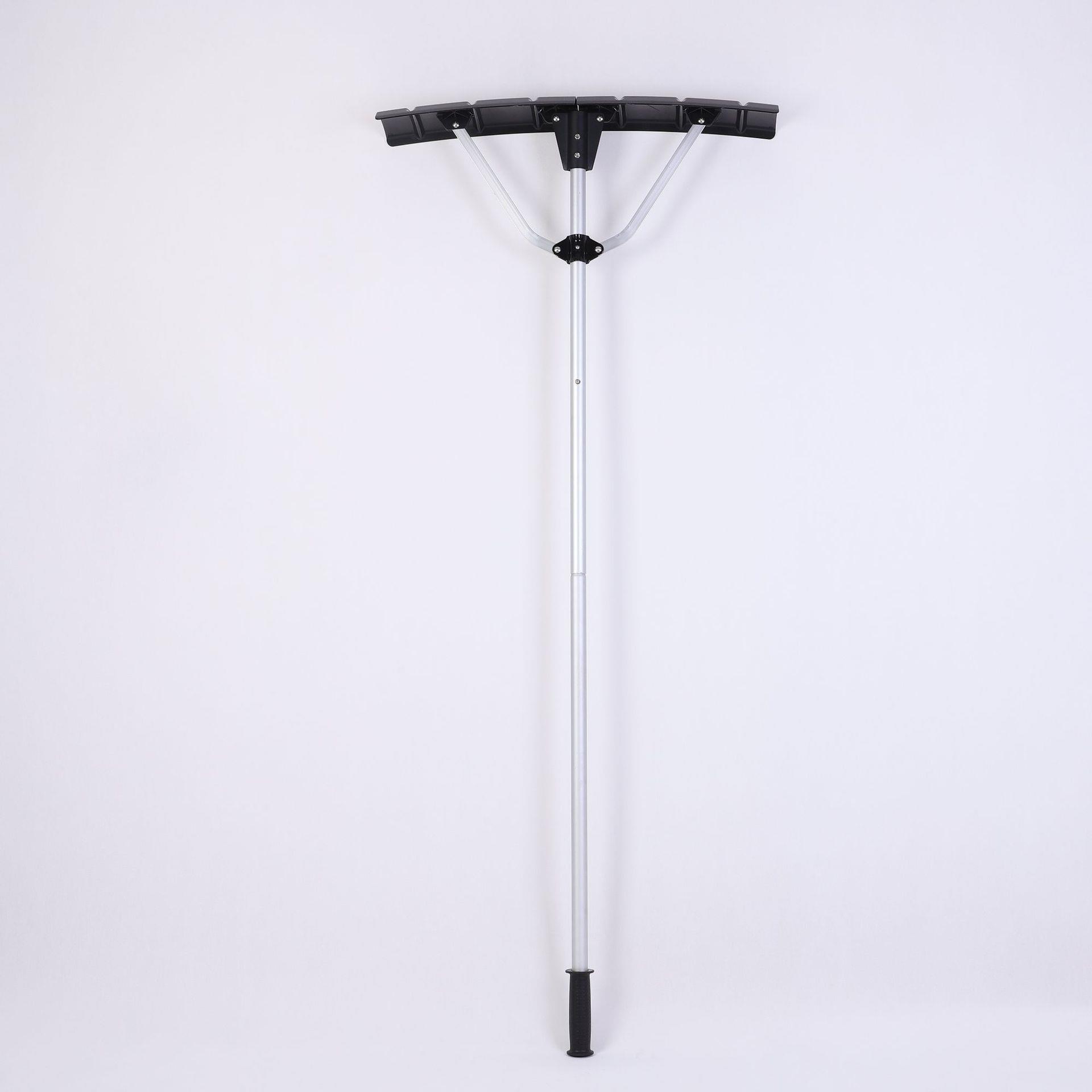 大棚除雪推雪堆铲子屋顶扫雪刮雪神器黑色板子可调节延长铝杆雪刮