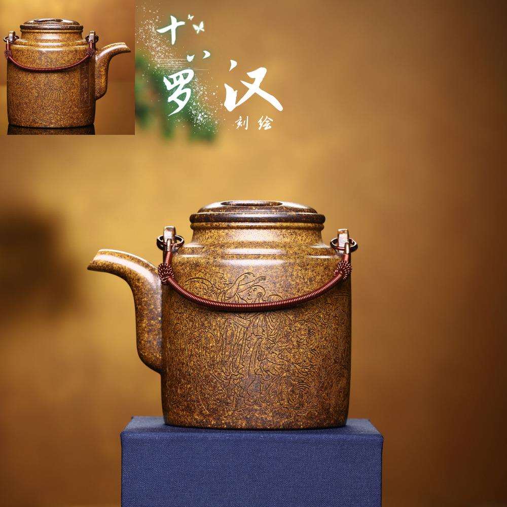 大品牛盖洋桶壶宜兴紫砂壶高温段泥手工家用大容量泡茶壶大号茶具