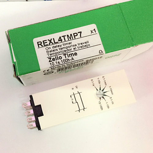 原装进口施(印尼) 小型时间继电器 REXL4TMP7 AC230V