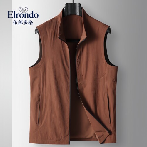 依郎多格商务休闲男士立领马甲