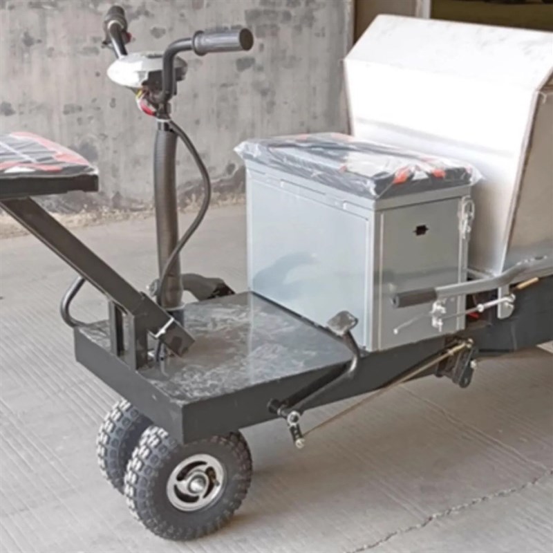 猪场拉粪车不锈钢自卸翻斗车电动拉猪牛羊粪清粪三轮车养殖场农用