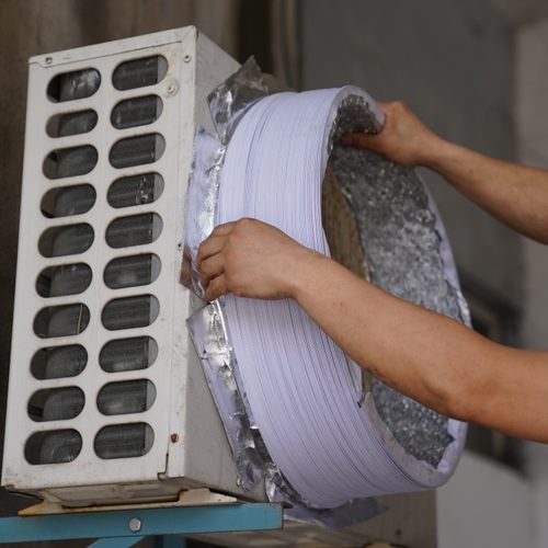 空调室外机散热出风口排风管排气管导热管排风罩导风罩铝箔软管道