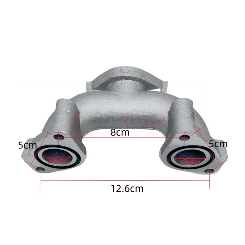 适用摩托车CBT CM125 250大地鹰王双缸双化改装单接口化油器接头