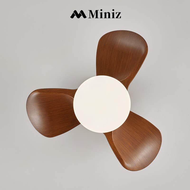 美式复古风扇灯卧室书房吸顶吊扇灯静音变频迷你客厅餐厅风扇吊灯