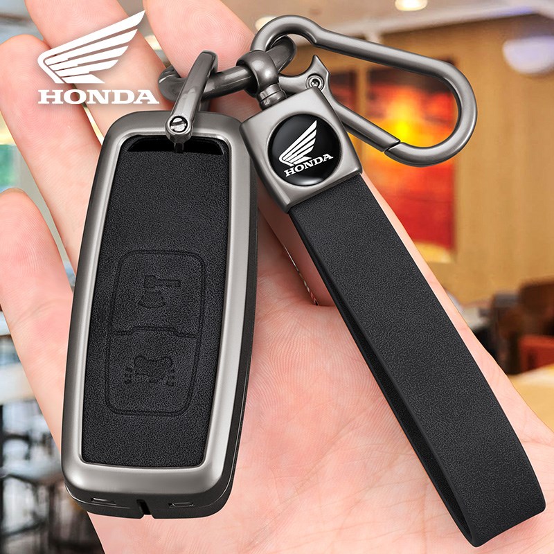专车摩托车钥匙套佛沙NSS350壳裂行大洲pcx160/ead125金属疯马皮