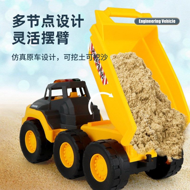 跨境大号运输车玩具工程车儿童声光故事挖掘机惯性推土机地摊,玩具/童车/益智/积木/模型,惯性/回力/滑行玩具,淘宝优惠券,粉丝福利购,淘宝优惠卷