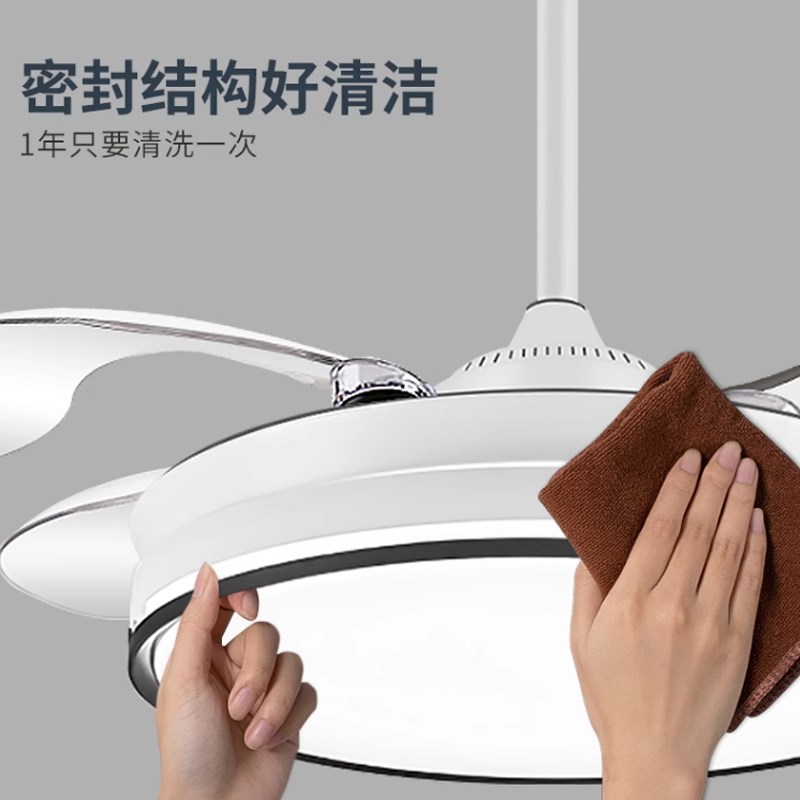 2025新款家用客厅餐厅吊扇灯卧室电扇吊灯一体吸顶灯变频风扇灯