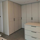 轻奢皮革衣柜门板Poliform可定制皮质衣橱别墅大户型高端合金包边