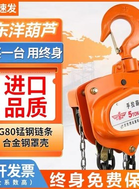 进口东洋TOYOi手拉葫芦提升机1T倒链三角小型手动葫芦1/2/3/5起重