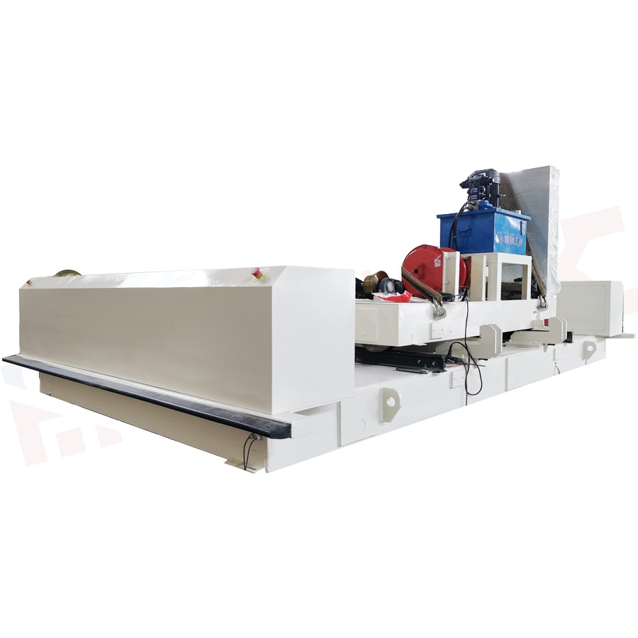 抛丸机转运轨道平板车工业运输交流供电地轨平板车遥控电动轨道车