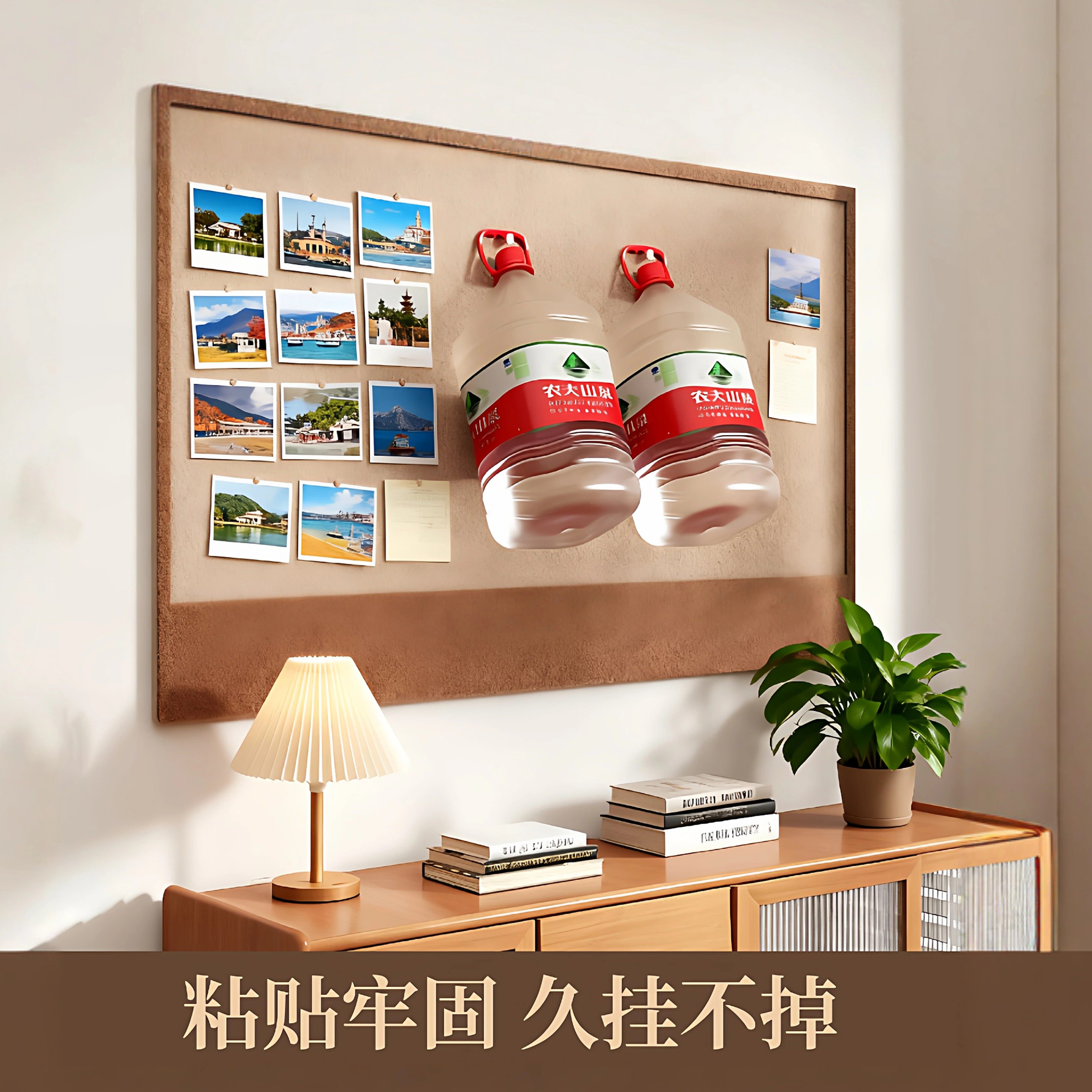 毛毡板墙贴高级感客厅玄关照片墙背景板羊毛粘组合相框创意墙面装饰软