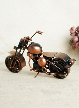 复古怀旧金属手工DIY摩托车机车老爷车模型礼品工艺品装饰品摆件