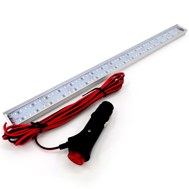 12V车载烟插灯24V点烟器插头车内阅读灯LED灯条货车夜市摆摊灯管