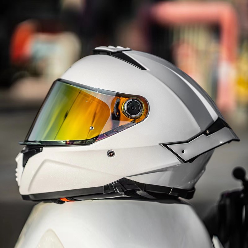 骑士网 MT雷神4 电镀镜片全盔 摩托车骑行头盔男女大尾翼个性四季