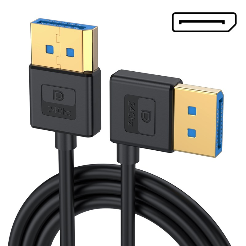 柔软硅胶材质1.4版弯头直角上下左右弯DP线8K@60Hz兼容4K@165Hz 2