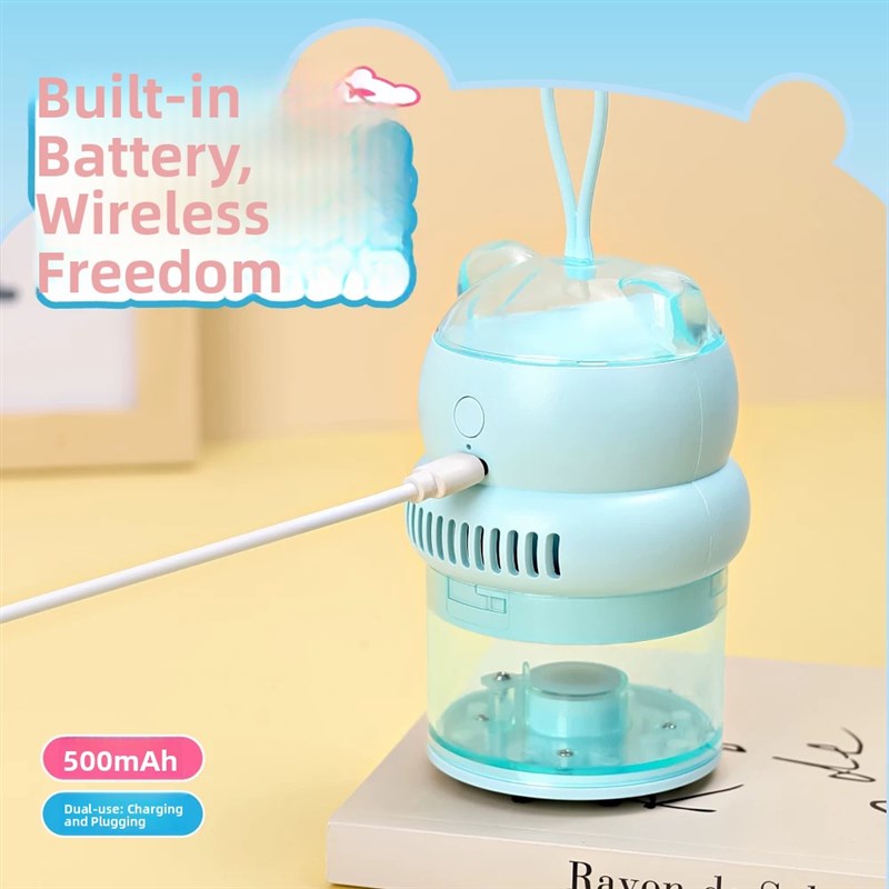 克林熊迷你吸尘器家用学生吸橡皮屑大吸力手持小型桌面吸屑器便携