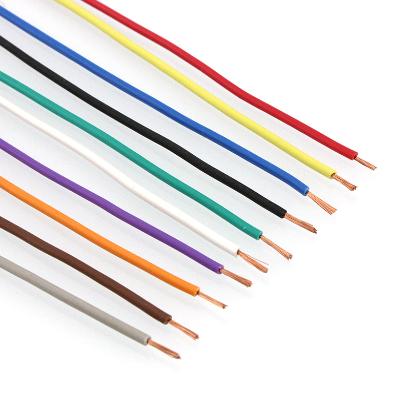国标RV0.5 0.751.5 2.5 6平方铜芯多股软线电源信号导线黄绿双线