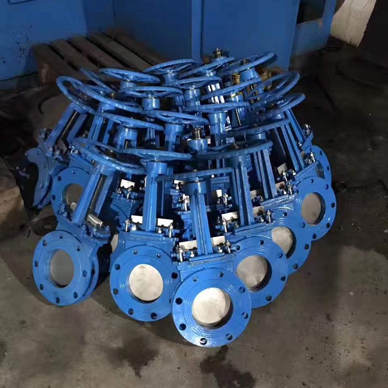 PZ73H/X-10不锈/铸钢手动刀闸阀插板排渣浆料阀DN100 200 300 500