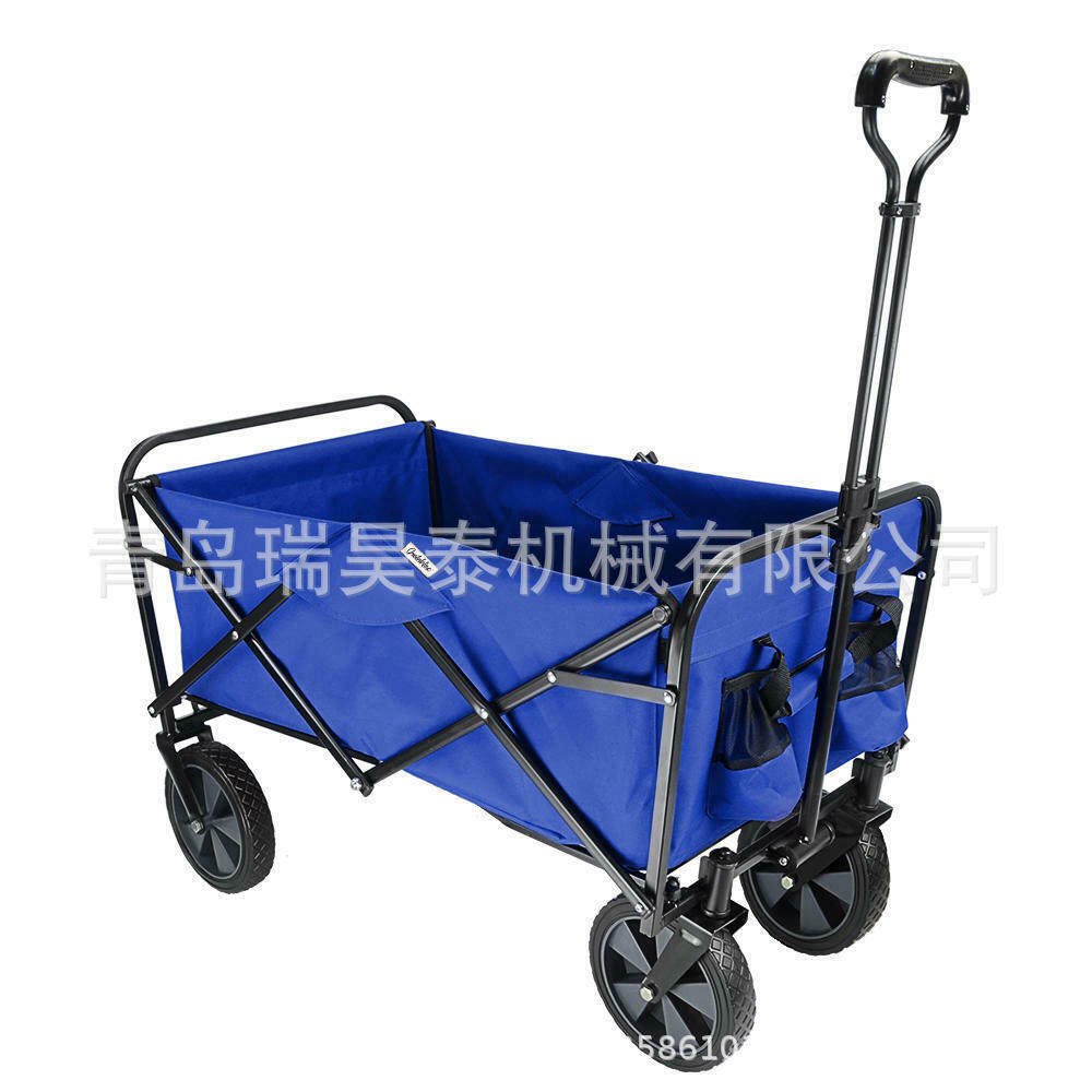 户外轻便伸缩折叠四轮营地手推车