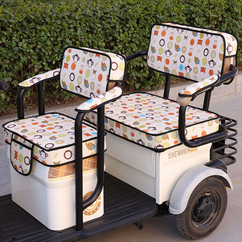 雅迪C50C60C70C80电动三轮车全包坐垫座套罩四季通用座椅套定制