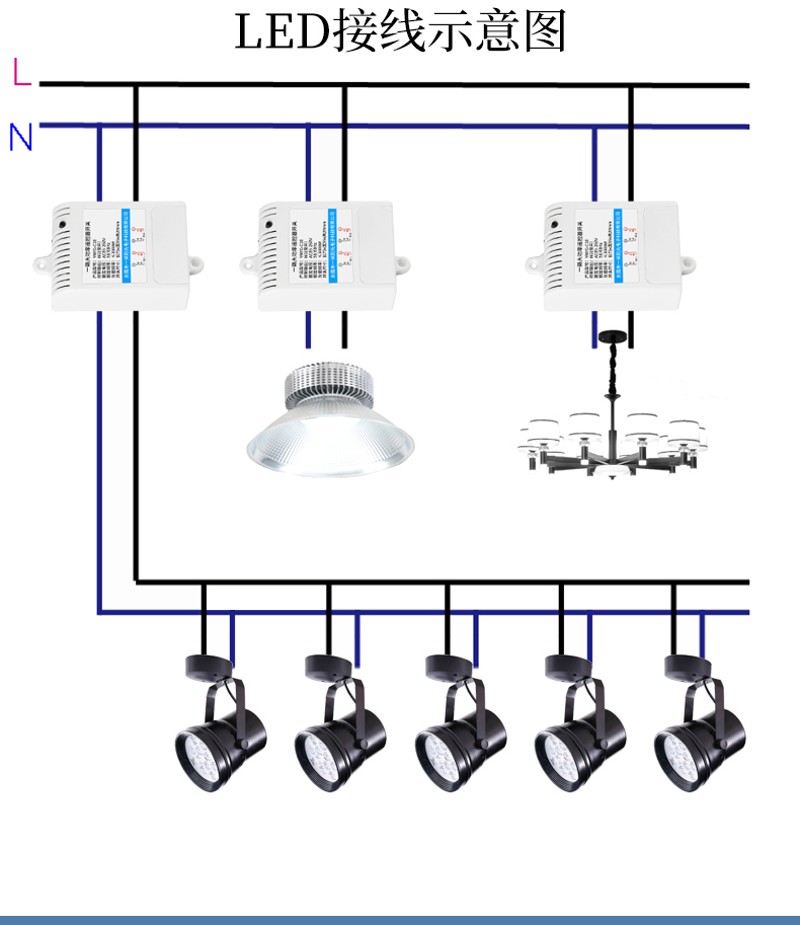 多路遥控开关无线遥控灯具电源控制器开关远程智能家用电灯免改线