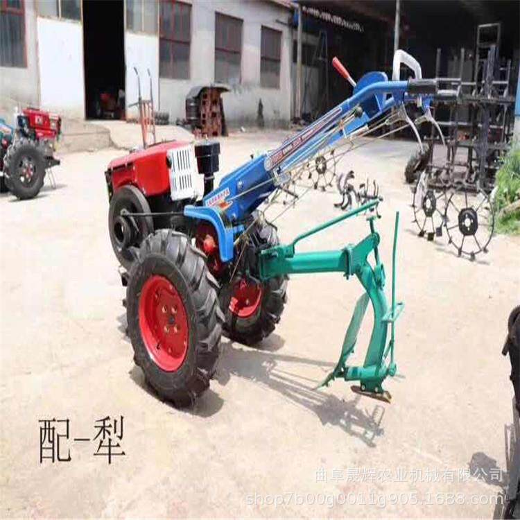 柴油12马力手扶式拖拉机 畜牧养殖开沟犁地机 草莓大棚开沟起垄机