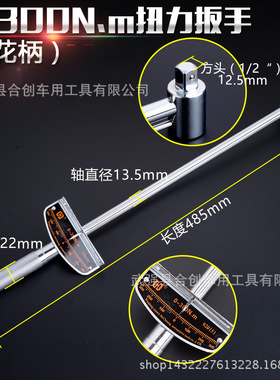 专业公斤扳手指针式扭力扳手300N