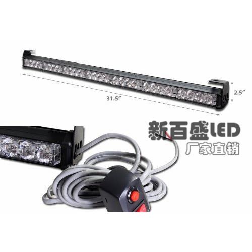 28LED长条爆闪灯 长杠灯 80CM棍子灯 4灯7节中网警示灯