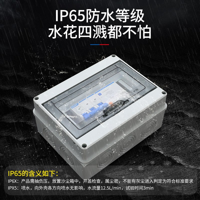 正泰配电箱带空气开关漏电保护开关套装2P充电桩专用32A 63a 100a